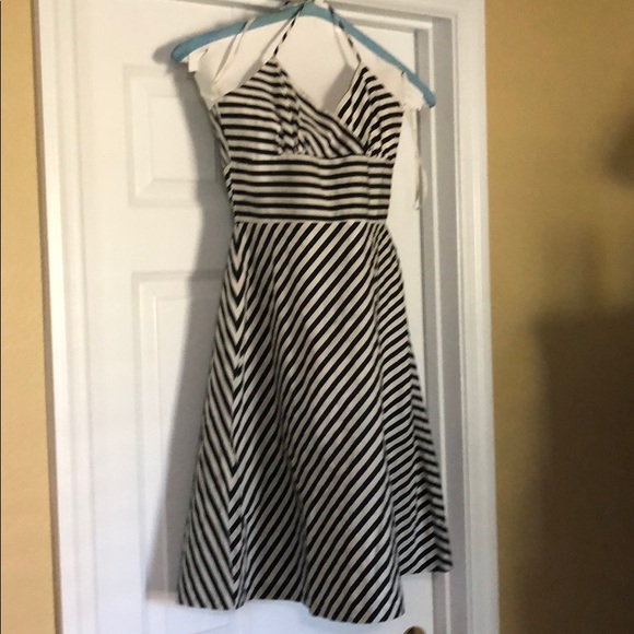 White House Black Market striped midi dress - Picture 2 of 5